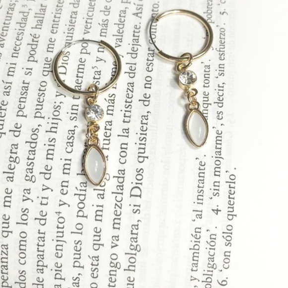 Alquimia Jewelry - JEWELED MINI TASSEL HOOP EARRINGS